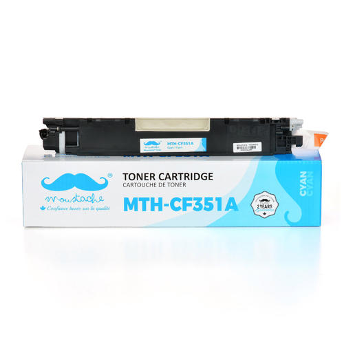 Compatible HP 130A CF351A cyan - Moustache®