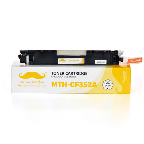 Compatible HP 130A CF352A jaune - Moustache®